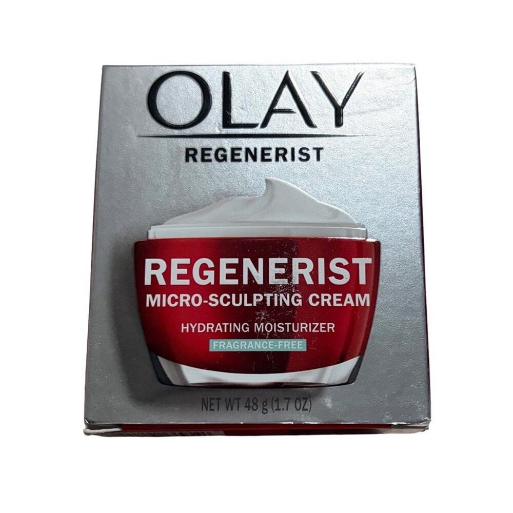 Olay Regenerist Micro-Sculpting Cream Fragrance Free Moisturizer 1.7 oz New